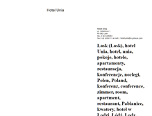 Tablet Screenshot of hotelunia.w.polsce.com
